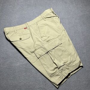 Levis Strauss Cargo‎ Shorts Mens 36 Beige Denim Hiking Outdoor Camping